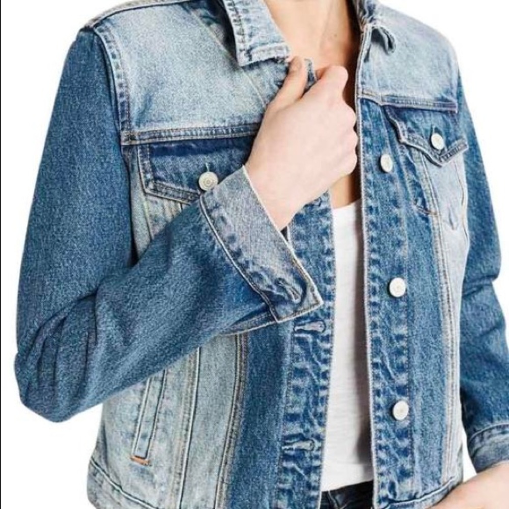 SOLD: A&F Reworked Denim Jacket - Picture 4 of 9
